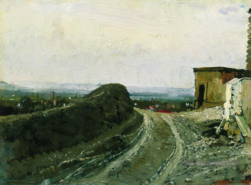 la route de montmartre à paris 1876 Ilya Repin Peintures à l'huile